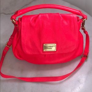 Marc by Marc Jacobs, Leather  Neon flap bag. Lil Ukita